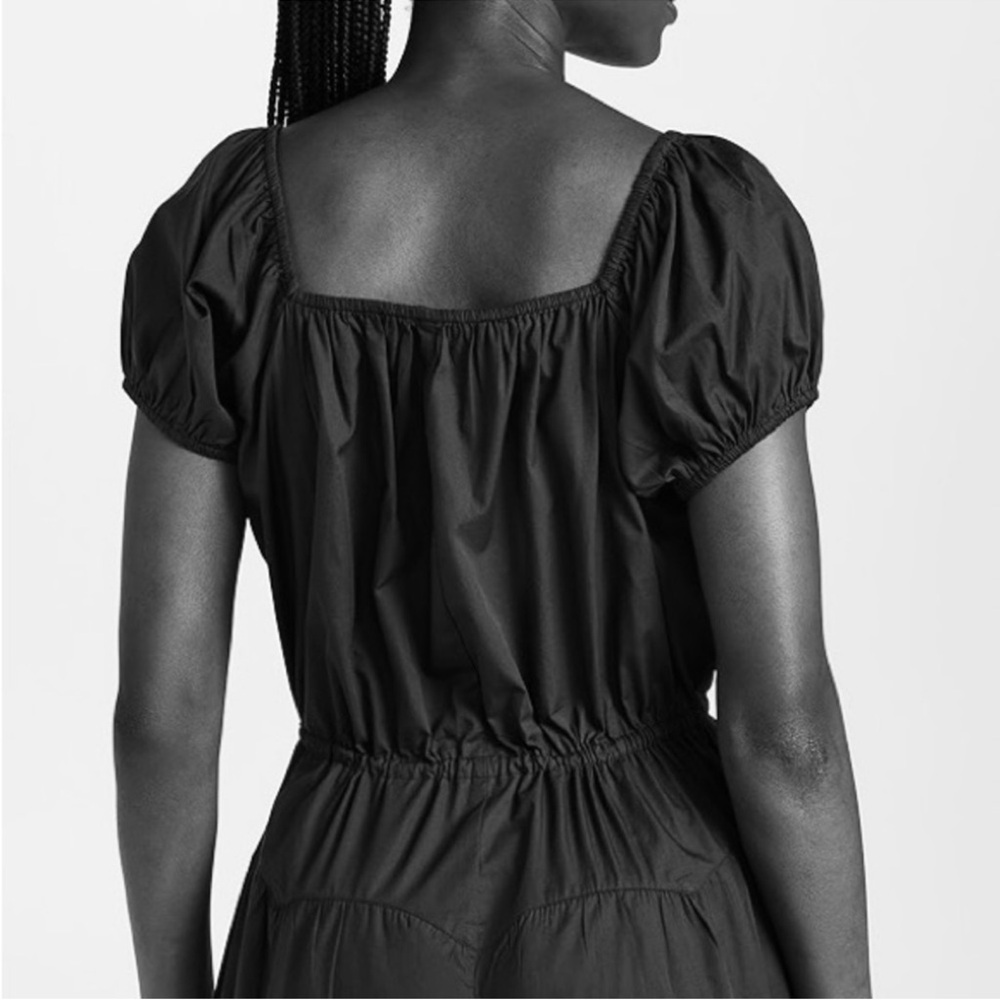 Free People Black Button-Up Romper - Picture 3 of 4
